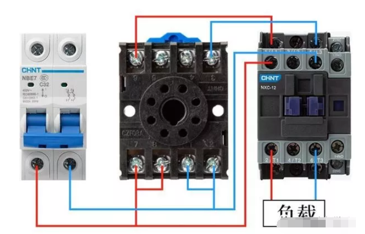 时间继电器的接线图分享