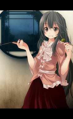 黑长直 姬发式 hime cut 少女