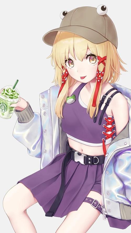 二次元动漫壁纸集优质动漫壁纸金发双马尾jk短裙少女太好看了