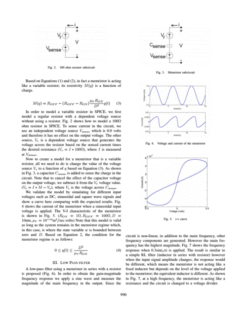 a memristor spice model for designing memristor circuits 外文