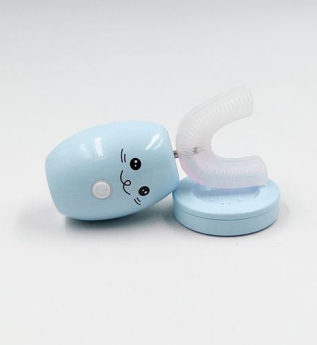 新款儿童电动牙刷 u型懒人声波牙刷 充电智能全自动牙刷2-12岁