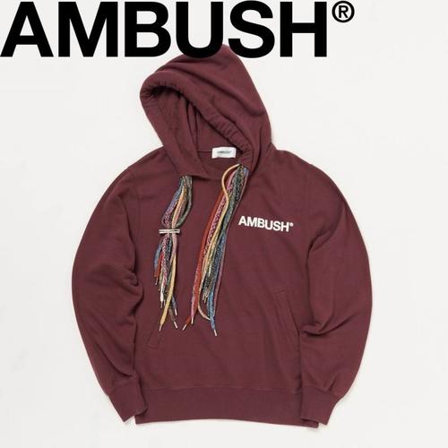 日本代购20fwambushlogomulticordhoodie套头脏辫卫衣
