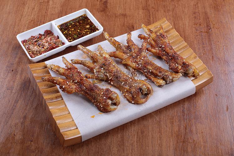 烤酱鸡爪子 生鸡爪子 烧烤 撸串 菜谱 美食 美味 高清 大图