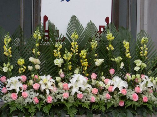 遗像台花