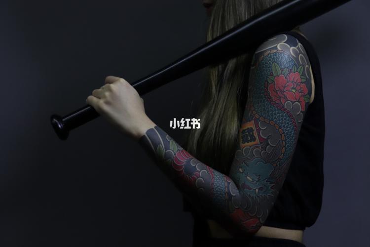 老传统龙臂_纹身_刺青_美妆_彩妆