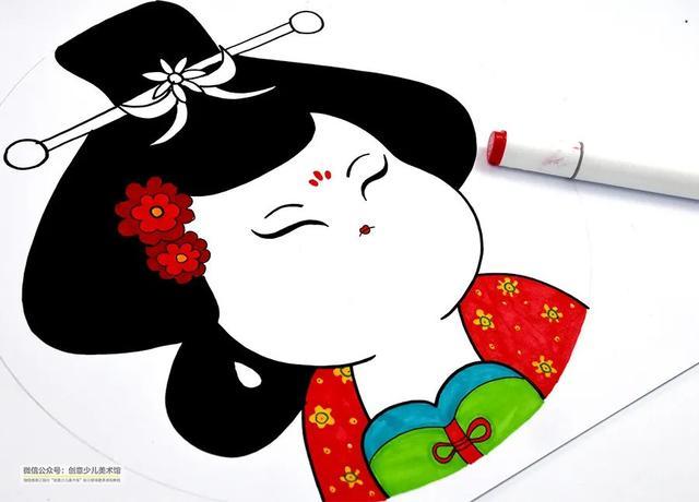 儿童画教程|卡通画可以这样有趣--梦回唐朝