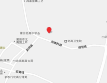 百度地图的位置: 莆田市荔城区北高镇尚德西路中段