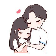 情侣亲亲抱抱的表情包