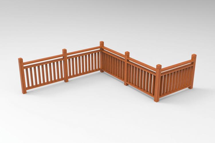 pb3木栏杆0001组件素材