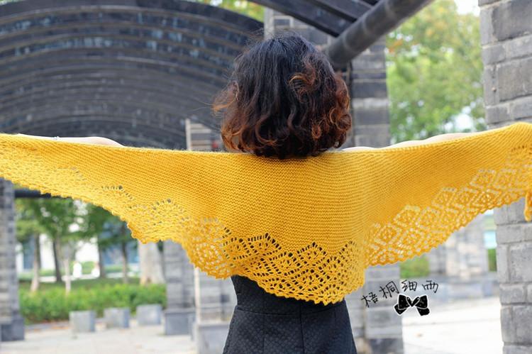 新月形披肩----舞秋风(视频教程) - 梧桐细雨 - 梧桐细雨的编织博客