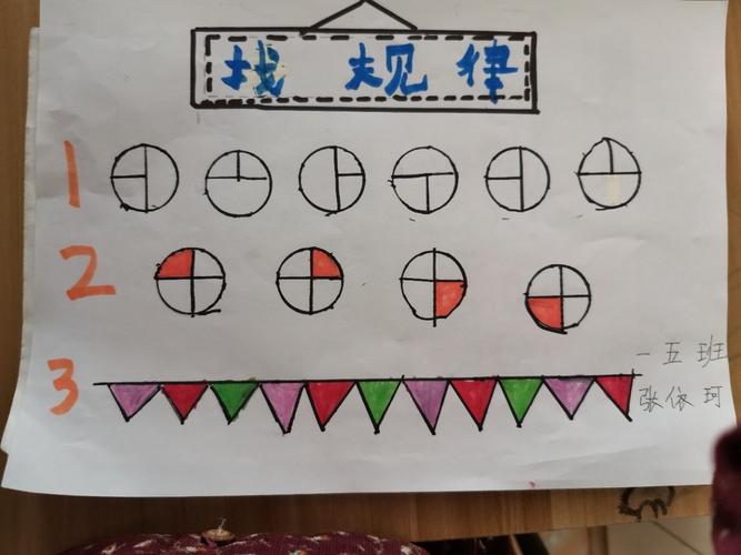 一年级《找规律》数学小报