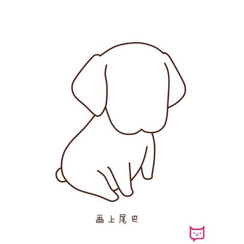 简单的动物简笔画教程,可爱的小狗简笔画