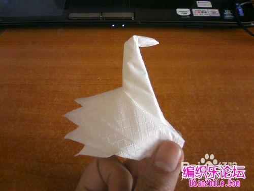 纸巾,餐巾白天鹅的折法图解
