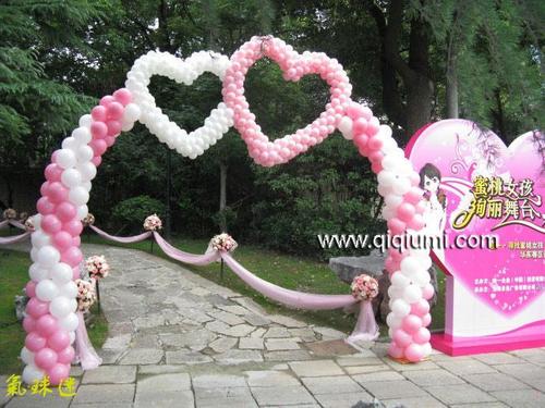 供应东莞婚礼,情人节心连心气球拱门东莞婚礼情人节心连心气球拱门