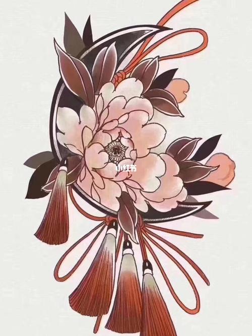 富贵牡丹 #纹身手稿_纹身_牡丹_艺术_纹身是门艺术_美妆_彩妆