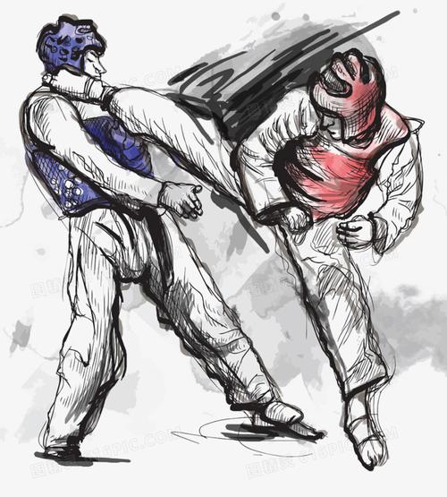 手绘地摔跤的人物png卡通手绘寿星公元素pngpsd矢量手绘水彩背景装