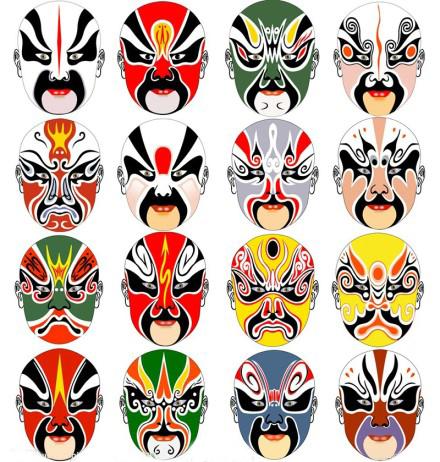 简笔画儿童画脸谱的画法 简笔画图片大全-蒲城教育