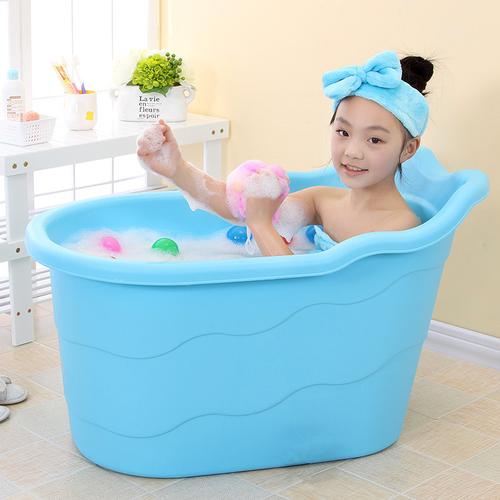 儿童洗澡桶 宝宝浴盆 婴儿沐浴桶泡澡桶澡盆 加厚特大号浴桶可坐
