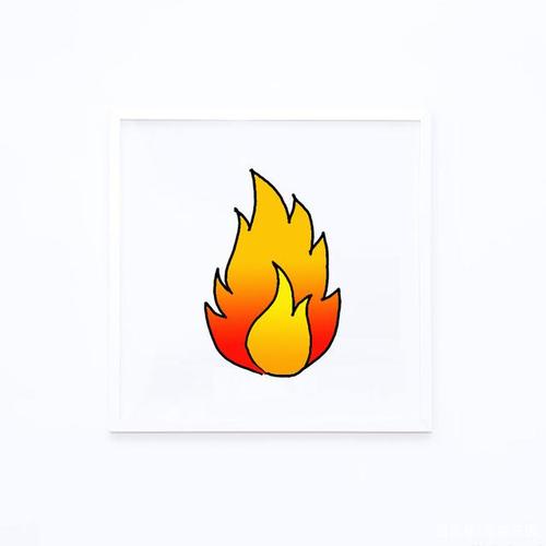 小火苗的画法 - 简单的火焰简笔画教程