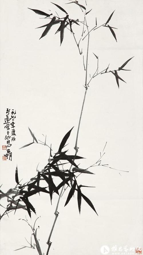 竹_《中国近现代名家画集—刘昌潮》_刘昌潮作品展_刘