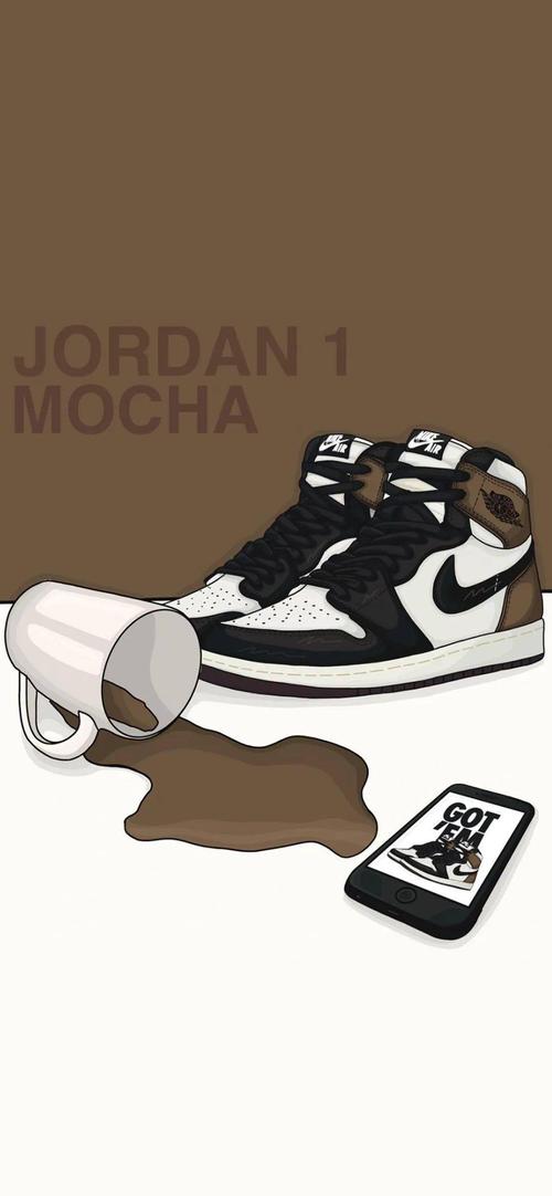 壁池潮鞋插画壁纸