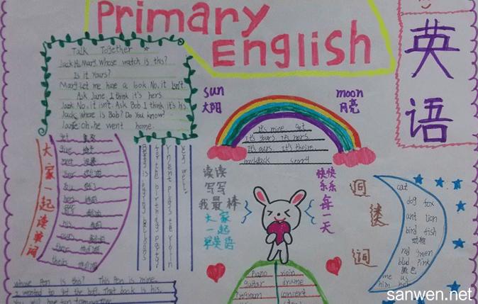 七年级下册英语手抄报图片