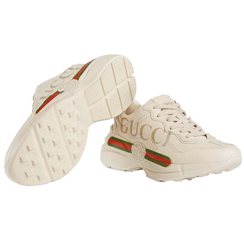 gucci古驰海外直邮全球购2019女士低帮鞋休闲鞋gucci标识其他皮革运动