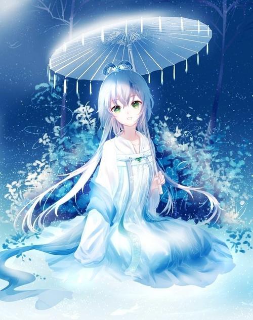 二次元蓝色系唯美壁纸