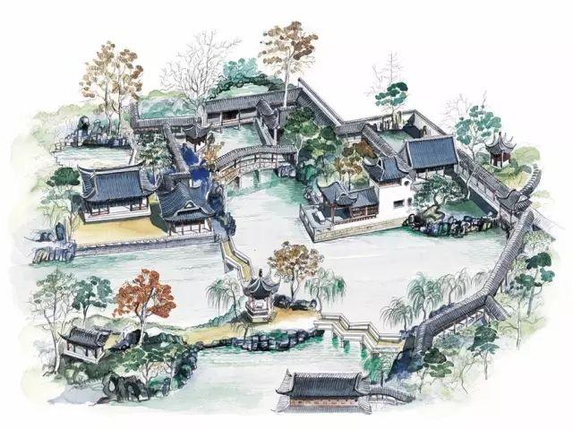 古典园林平面图