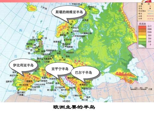 欧洲主要的半岛
