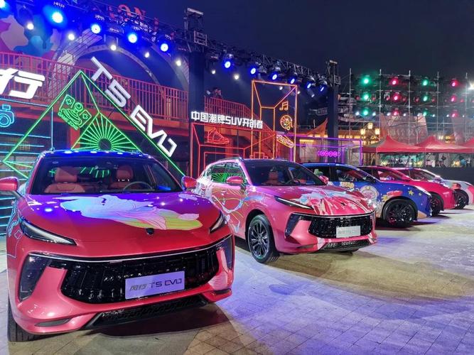 风行摆出了30种t5 evo的官方涂装车,犀利的外观搭配国潮涂鸦风,有趣