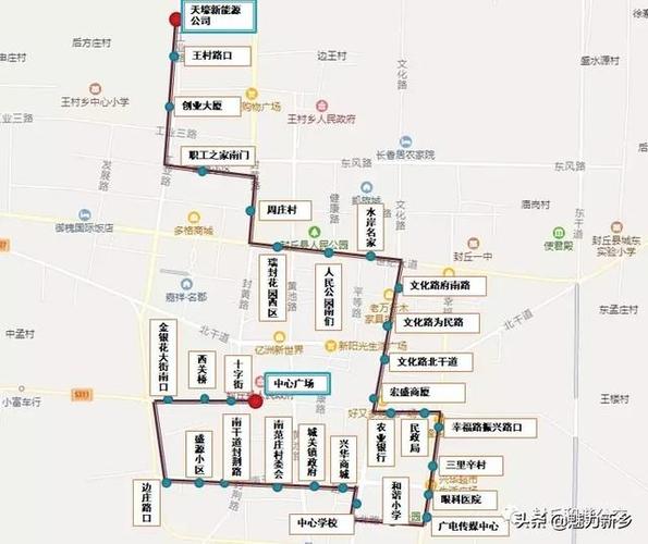 新乡故事:封丘1,2,3,5,6号公交线路图,看哪一个经过你