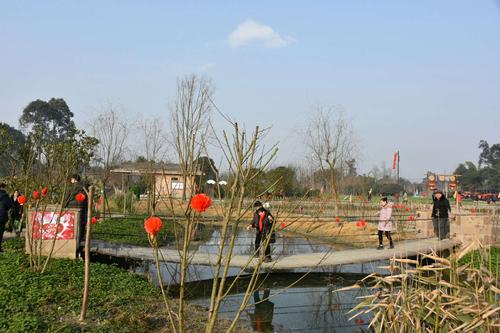2019年正月初一,郫都区唐昌先锋村,农夫记忆广场,举行农夫闹新春民俗