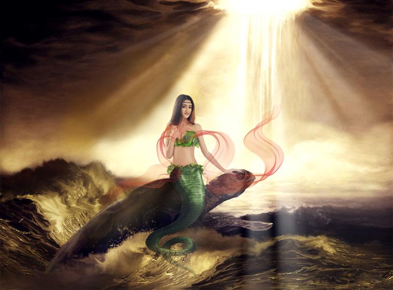 网络红人女娲接拍网游写真行为艺术家进军娱乐圈