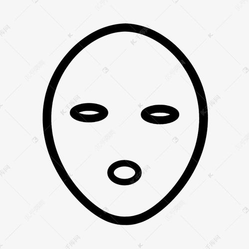 创意手绘扁平面膜小图标