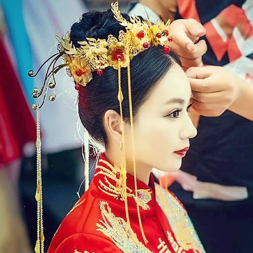 新娘旗袍头饰套装