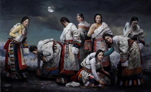 油画中国人物油画
