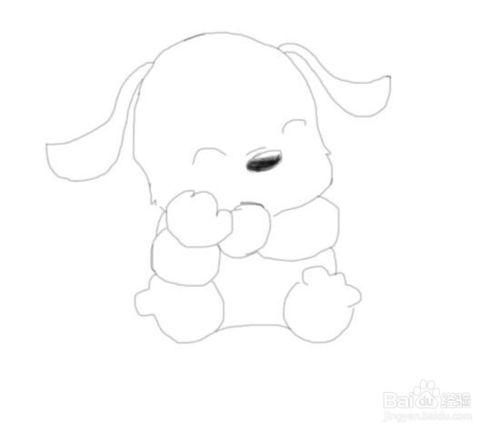 简笔画萌萌哒的小狗是怎么画的
