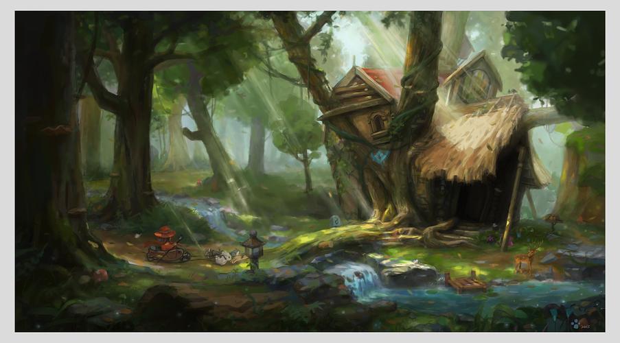 森林小屋