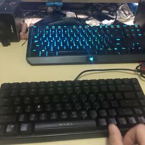 凯酷78/84键机械键盘德国樱桃红轴茶轴黑轴