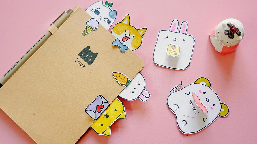 简单可爱的卡通书签,夹在书里萌萌哒,分分钟学会!