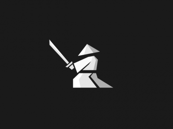 武士元素标志设计