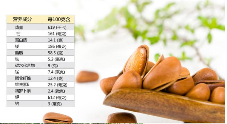 开口松子的成分