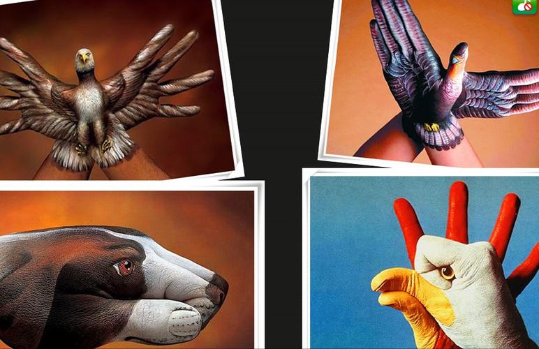 望城中心幼儿园大班"爱的桥梁"系列活动——绘画《手型彩绘》