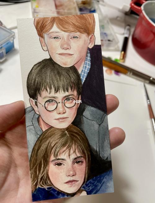 哈利波特水彩 书签_哈利波特_水彩画_书签_颜料_兴趣爱好_绘画