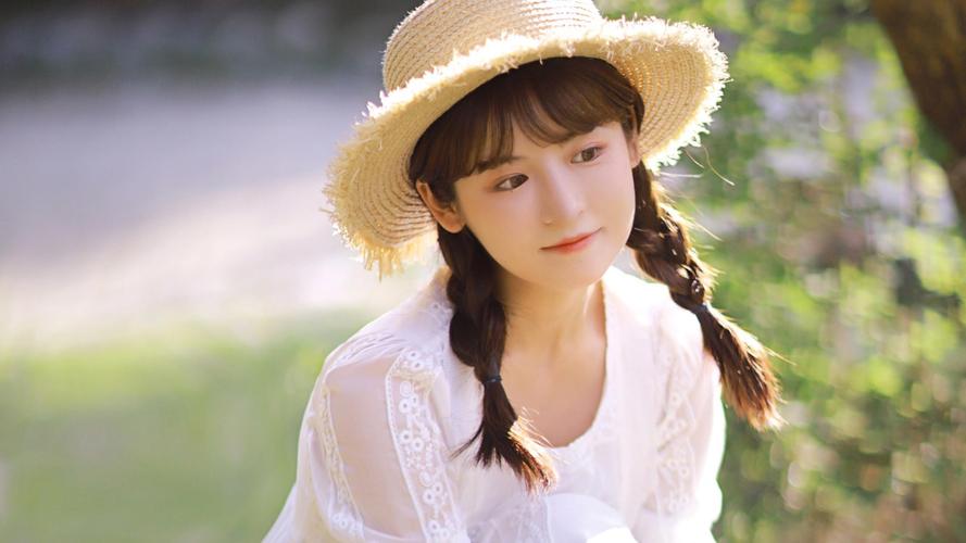 纯情森系美女清新养眼写真 高清清纯美女电脑桌面壁纸 情渡  2021-05