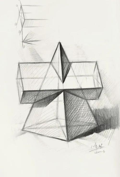 几何体素描教学大全 (建议收藏)——从零开始学绘画