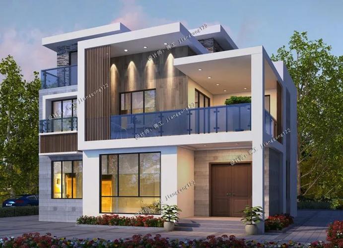 原创5款现代农村别墅效果图,现在的年轻人都喜欢,第1款不到20万