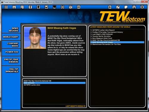 total extreme wrestling 2013