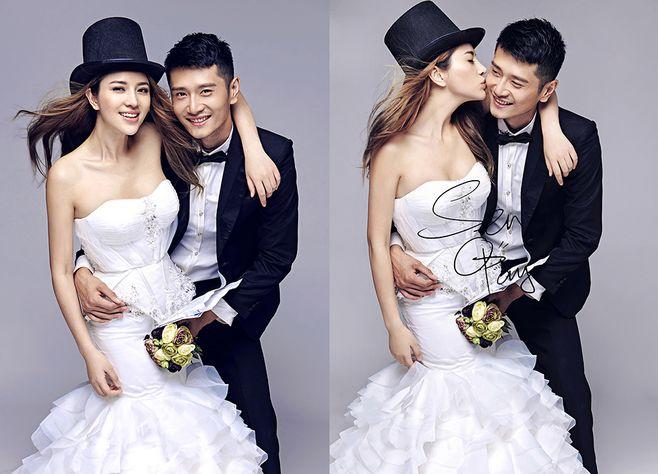 星尚知名美女主持司雯嘉与潮男dj高山峰的甜蜜婚纱照